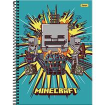 Caderno 01X1 Capa Dura Minecraft 80F Caderno 01X1 Capa Dura Minecraft 80F