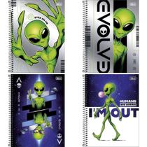 Caderno 01X1 Capa Dura ORBIT 80 Folhas Connect - Pacote com 4 Unidades Caderno 01X1 Capa Dura ORBIT 80 Folhas Connect - Pacote com 4 Unidades