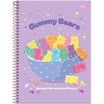 Caderno 01X1 Capa Dura Sugar RUSH 80F Pacote com 04