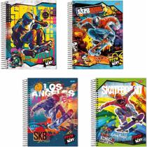 Caderno 01X1 Capa Dura Teen WAY 96 Folhas Pacote com 4 Unidades