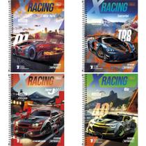 Caderno 01X1 Capa Dura X-RACING 80 Folhas
