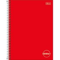 Caderno 01X1 Capa Dura Zoom+ 96 Folhas Vermelho PCT.C/04