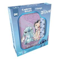 Caderno 01X1 Cp.Dura Colegial Stitch Smart 80F. +1 Estojo