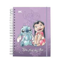 Caderno 01X1 Cp.Dura Colegial Stitch Smart C/Elastico 80Fls