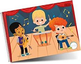 Caderno 040 cd meia pauta sapeca tilibra