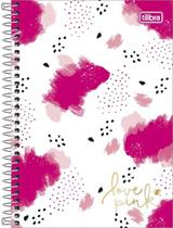 Caderno 080 uni love pink 1m 304905