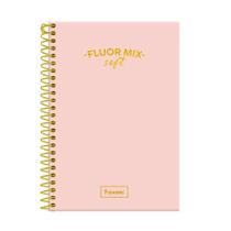 Caderno 1/4 80 Fls C.D. Foroni - Fluor Mix Soft Rosa