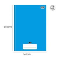 Caderno 1/4 Brochura Linha C/D 48 Fls Azul - Tilibra Caderno 1/4 Brochura Linha C/D 48 Fls Azul - Tilibra