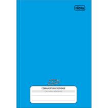 Caderno 1/4 Brochura Linha C/d 96 Fls Com Indice Azul - Tilibra