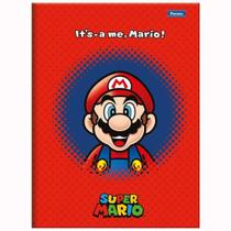 Caderno 1/4 Brochura Super Mario 80 Folhas Foroni