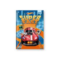 Caderno 1/4 Capa Dura Brochura Hot Wheels 80 Folhas Spiral