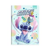 Caderno 1/4 Capa Dura Brochura Stitch 80 Folhas Spiral