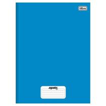 Caderno 1/4 Capa Dura Tilibra Costurado Mais+ Azul 96 Folhas - Embalagem com 10 Unidades