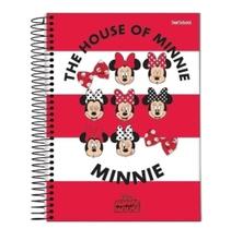 Caderno 1/4 Capa Espiral Minnie