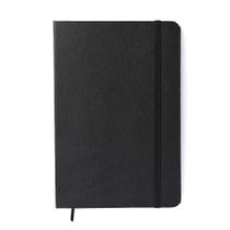 Caderno 1/4 Cicero Classica Preta Quadriculado 14x21