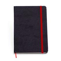 Caderno 1/4 Cicero Clássica Preto Vermelho Pautado 14x21