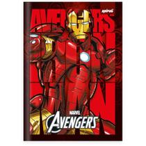 Caderno 1/4 Costurado 80 Folhas Avengers Homem de Ferro