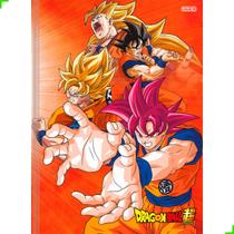 Caderno 1/4 Dragon Ball Brochura 14x20 cm 80 FLS Capa Dura
