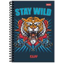 Caderno 1/4 Esp 80fls Cliff Masculino Tiger Foroni