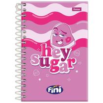 Caderno 1/4 Esp 80Fls Fini Hey Sugar Kiss Com Cheiro Foroni