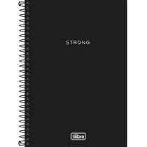 Caderno 1/4 espiral cd 80fls s/pauta neon preto tilibra