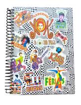 Caderno 1/4 espiral Xoc Vintage com 96 folhas unidade Caderno 1/4 espiral Xoc Vintage com 96 folhas unidade