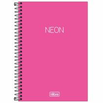 Caderno 1/4 Neon Pink 80 Folhas Tilibra
