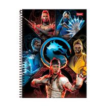 Caderno 1 Matéria 80 Folhas Mortal Kombat - Foroni