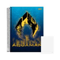 Caderno 1 Matéria 80fls Aquaman 2 Azul Jandaia