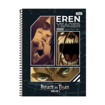 Caderno 1 Matéria Esp 80Fls Attack On Titans Eren Foroni