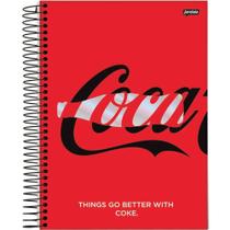 Caderno 1 Matéria Espiral Universitário 80fls Coca-Cola Jandaia