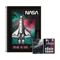 Caderno 1 Matéria NASA Foguete 80fls Tilibra