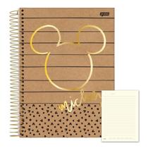 Caderno 10 Mat. Mickey e Minnie 160Fls Arts Kraft Jandaia