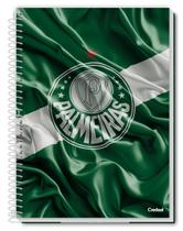 Caderno 10 Matérias 160 Fls Time Palmeiras Com Poster 56x50