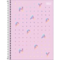 Caderno 10 matérias 160 folhas Happy Tilibra