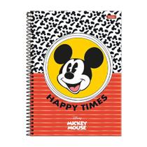 Caderno 10 Matérias 160Fls Disney Mickey Happy Times Foroni