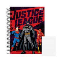 Caderno 10 Matérias 160fls Liga da Justiça Vermelho Jandaia