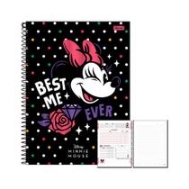 Caderno 10 Matérias 160fls Minnie Vintage Best Me Foroni