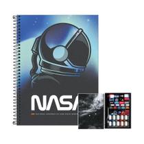 Caderno 10 Matérias 160fls NASA Astronauta Tilibra