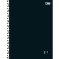 Caderno 10 Matérias 160FLS Zip Preto Capadura