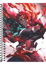 Caderno 10 Matérias Anime Kimetsu No Yaiba