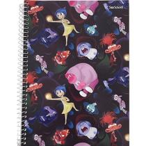 Caderno 10 Matérias Capa Dura 160 Folhas Divertida Mente
