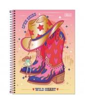 Caderno 10 Matérias Capa Dura West Girl Tilibra