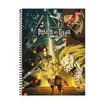 Caderno 10 Matérias Esp 160Fls Attack On Titans Final Foroni