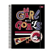 Caderno 10 Matérias Esp 160Fls Disney Minnie Goals Foroni