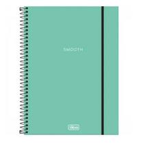 Caderno 10 Matérias SMOOTH Turquesa 160 Flhs Tilibra