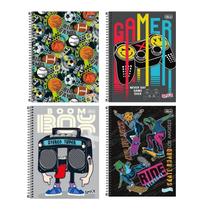Caderno 10 Matérias Spice Masculino 160 Folhas Tilibra