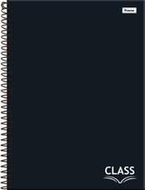 Caderno 10 materias Universitario Preto Class Foroni Capa dura