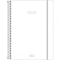 Caderno 10M 160Fls Esp. Neon Branco - 302406