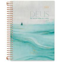 Caderno 10X1 Capa Dura Colegial ABA Pai 160 Folhas Pacote com 4